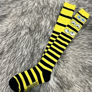 NWOT SpongeBob SquarePants Over The Knee Socks 
OSFA